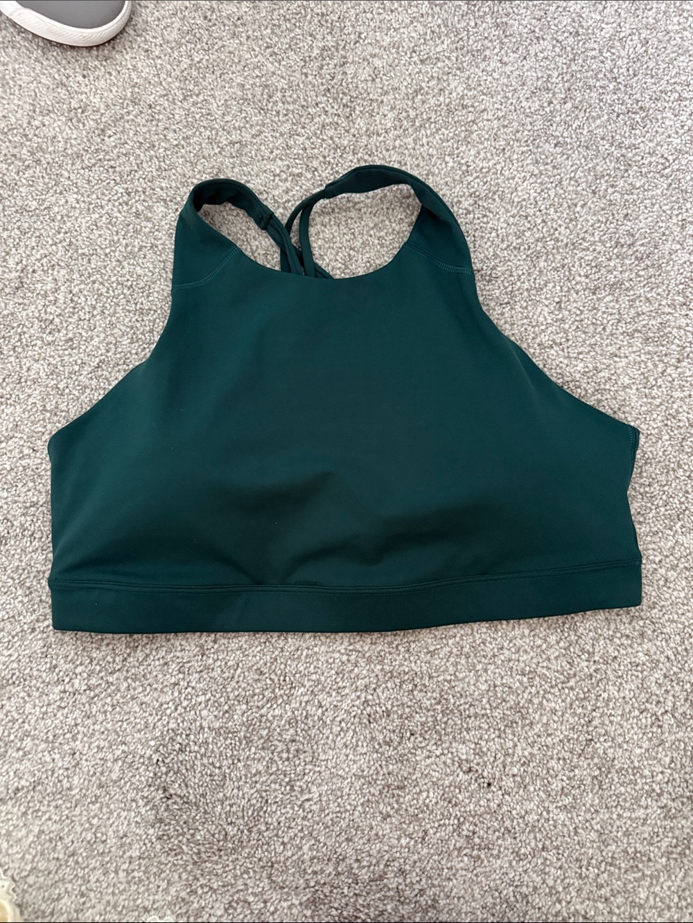 Old Navy High-Neck Sports Bralette — Forest Green